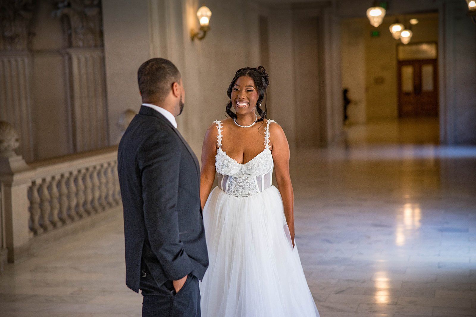 garden-venue wedding at the vault garden, sf, Vows Under the City Hall Rotunda