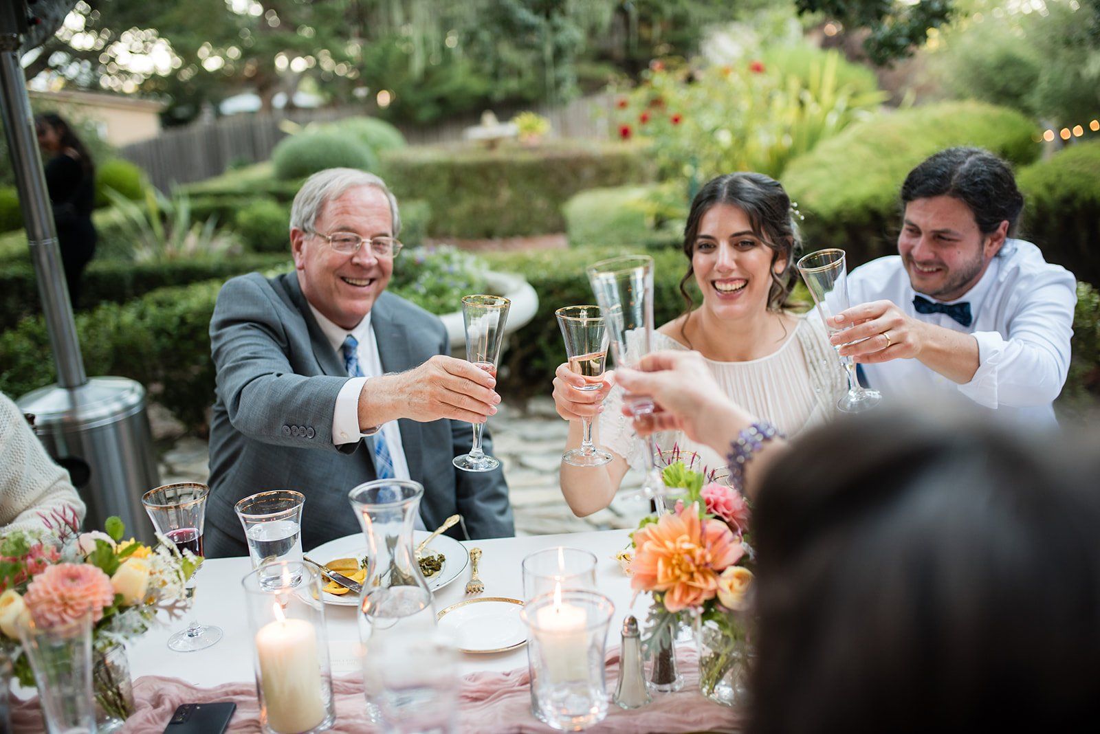 historic inn micro wedding at the old monterey inn, Family Portraits in the Gardens of a Historic Inn