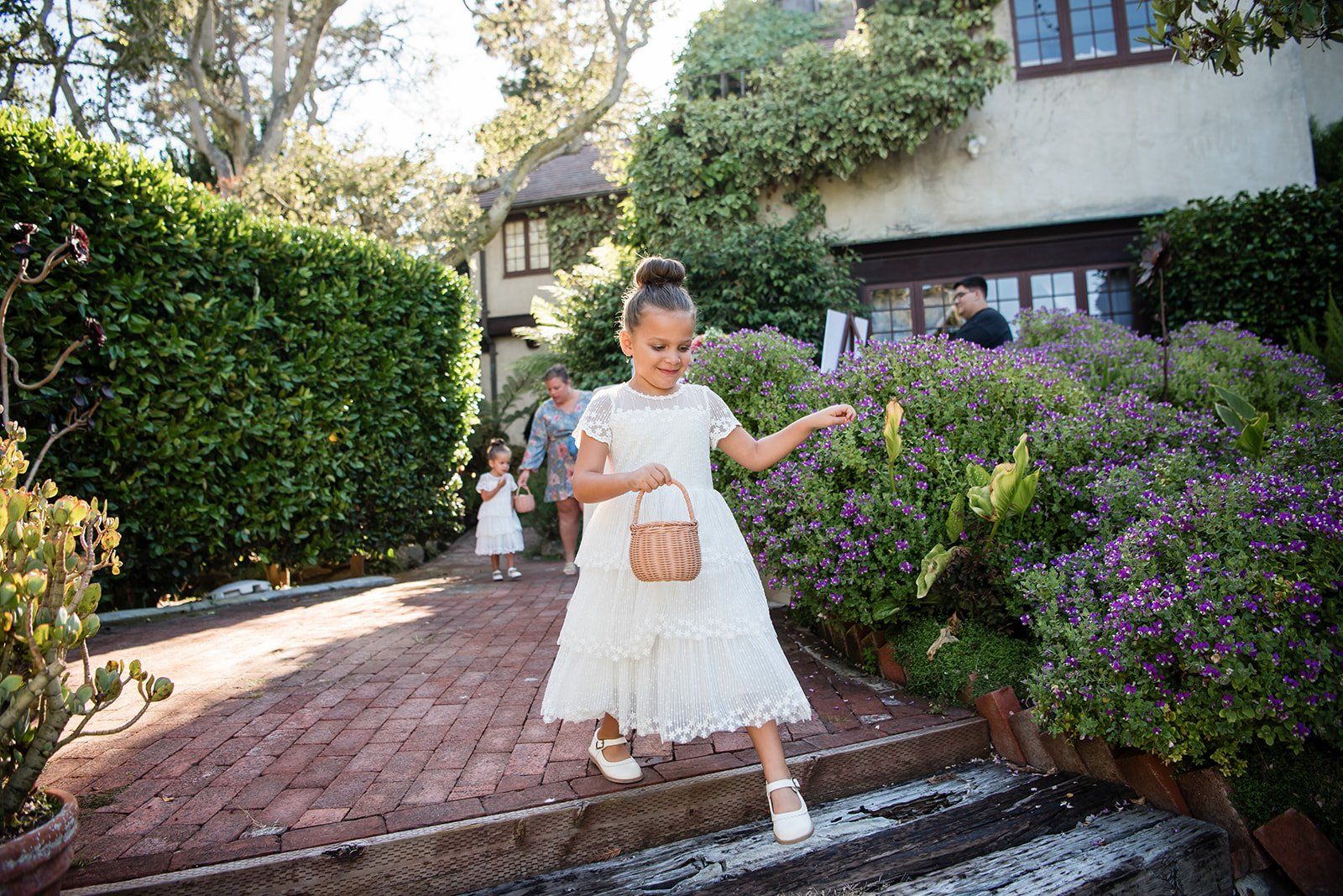 historic inn micro wedding at the old monterey inn, An Evening Ceremony in the Monterey Inn Garden