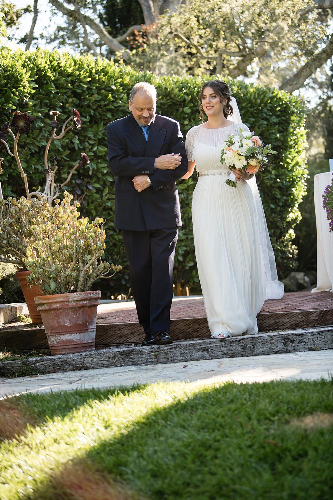 historic inn micro wedding at the old monterey inn, An Evening Ceremony in the Monterey Inn Garden