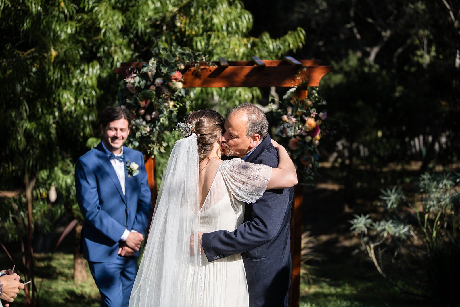 historic inn micro wedding at the old monterey inn, An Evening Ceremony in the Monterey Inn Garden