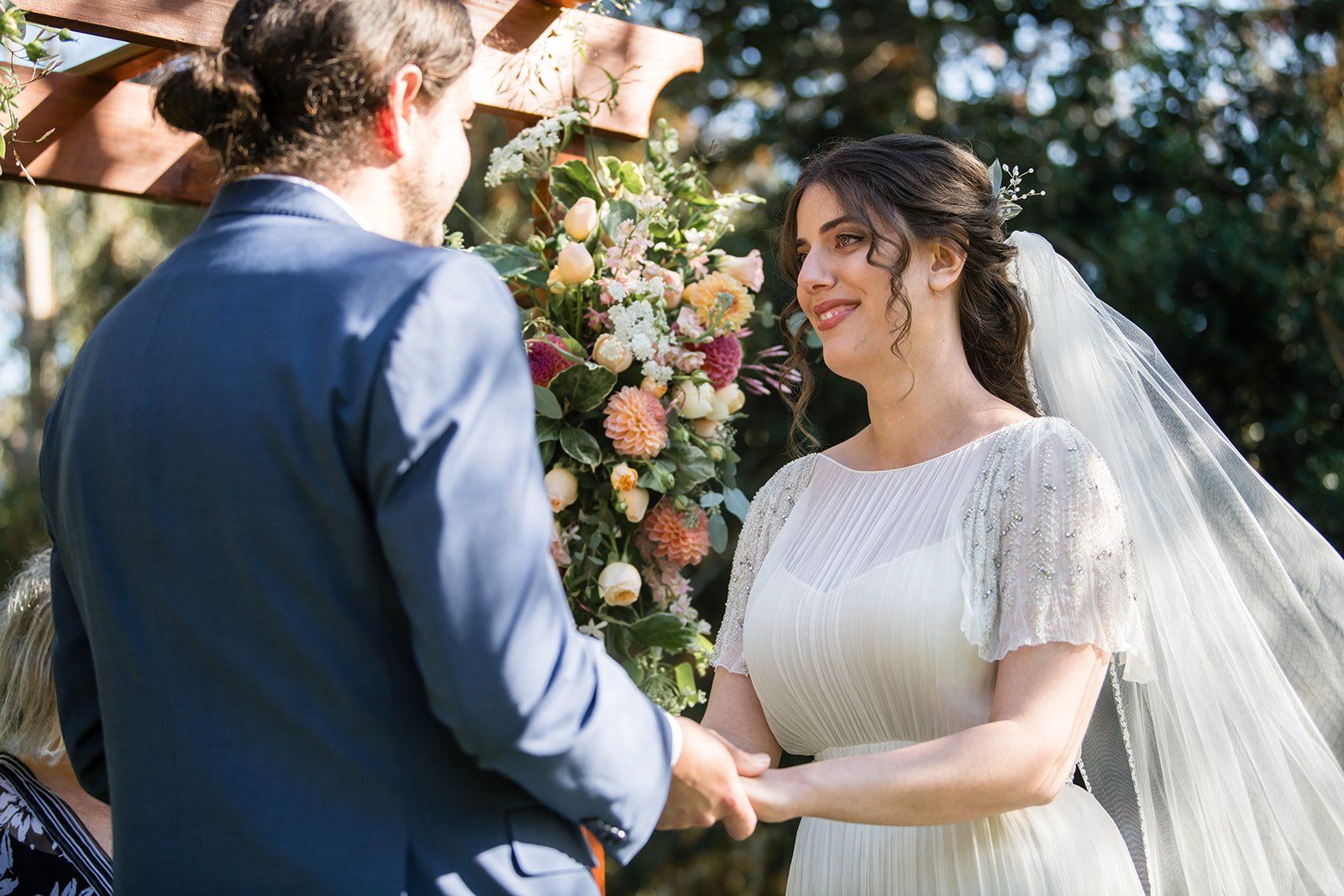 historic inn micro wedding at the old monterey inn, An Evening Ceremony in the Monterey Inn Garden