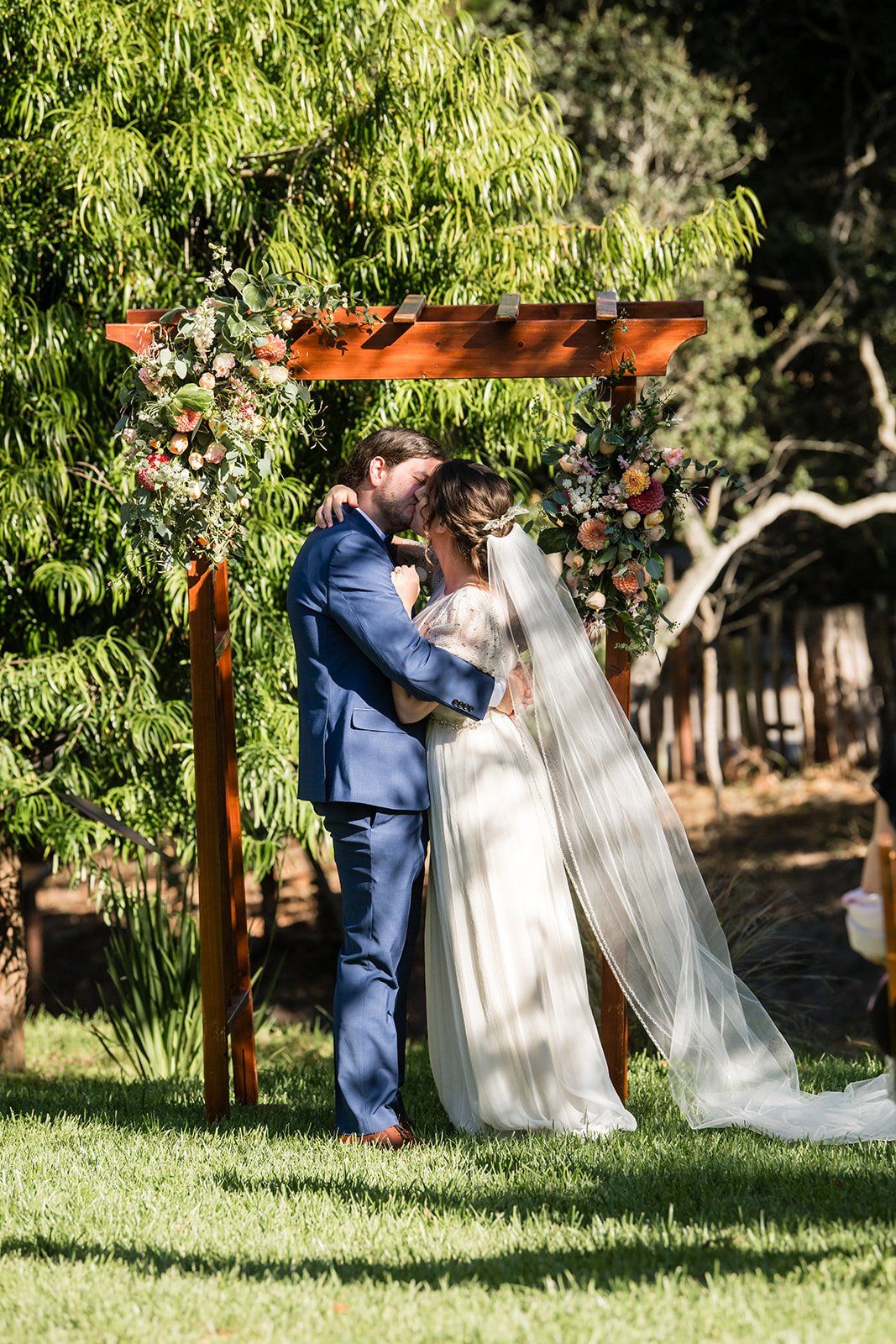 historic inn micro wedding at the old monterey inn, An Evening Ceremony in the Monterey Inn Garden