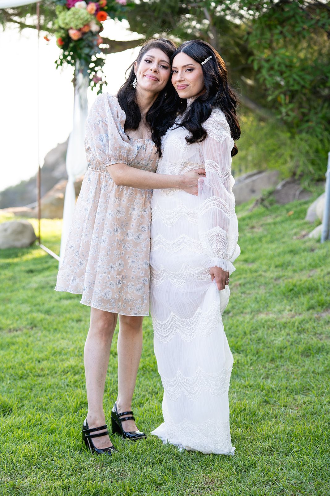 private estate micro wedding in Malibu, Family Portraits at the Malibu Private Estate
