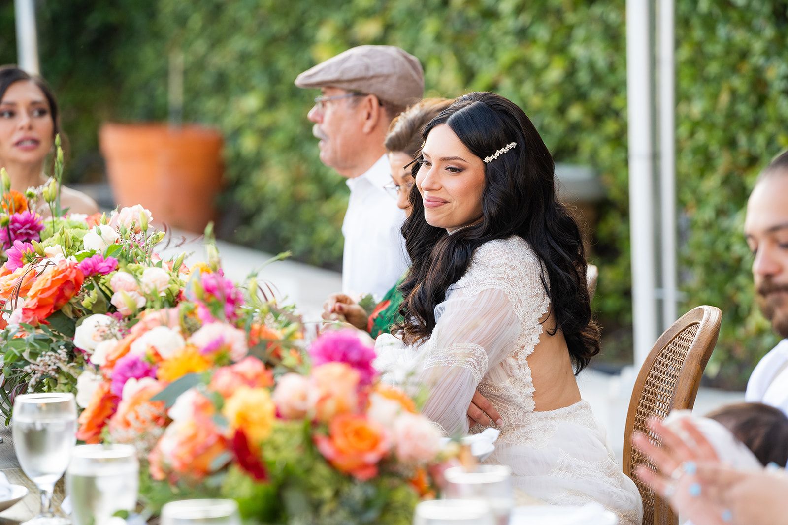 private estate micro wedding in Malibu, Family Portraits at the Malibu Private Estate