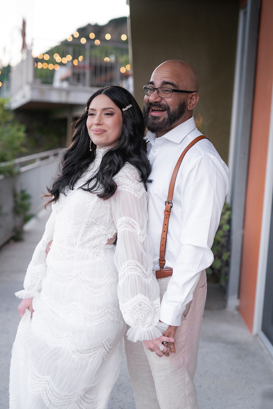 private estate micro wedding in Malibu, Family Portraits at the Malibu Private Estate