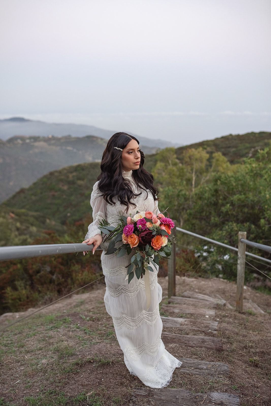 private estate micro wedding in Malibu, Family Portraits at the Malibu Private Estate