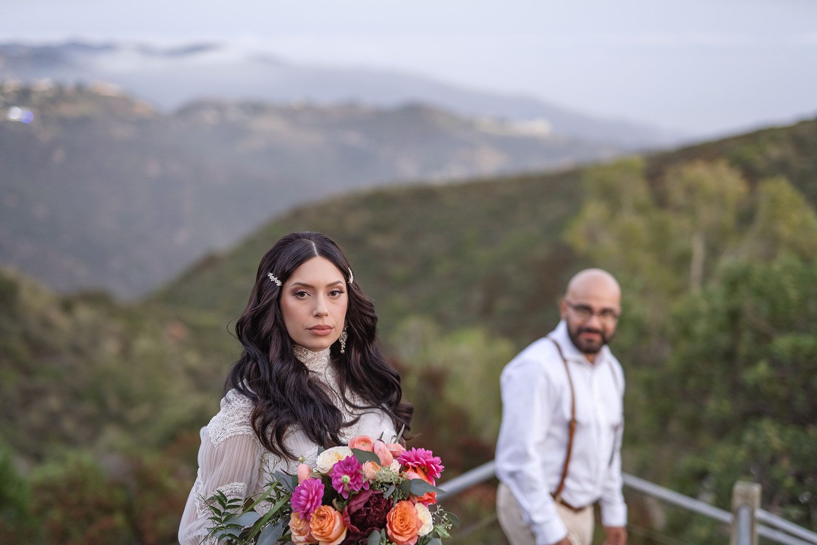 private estate micro wedding in Malibu, Family Portraits at the Malibu Private Estate