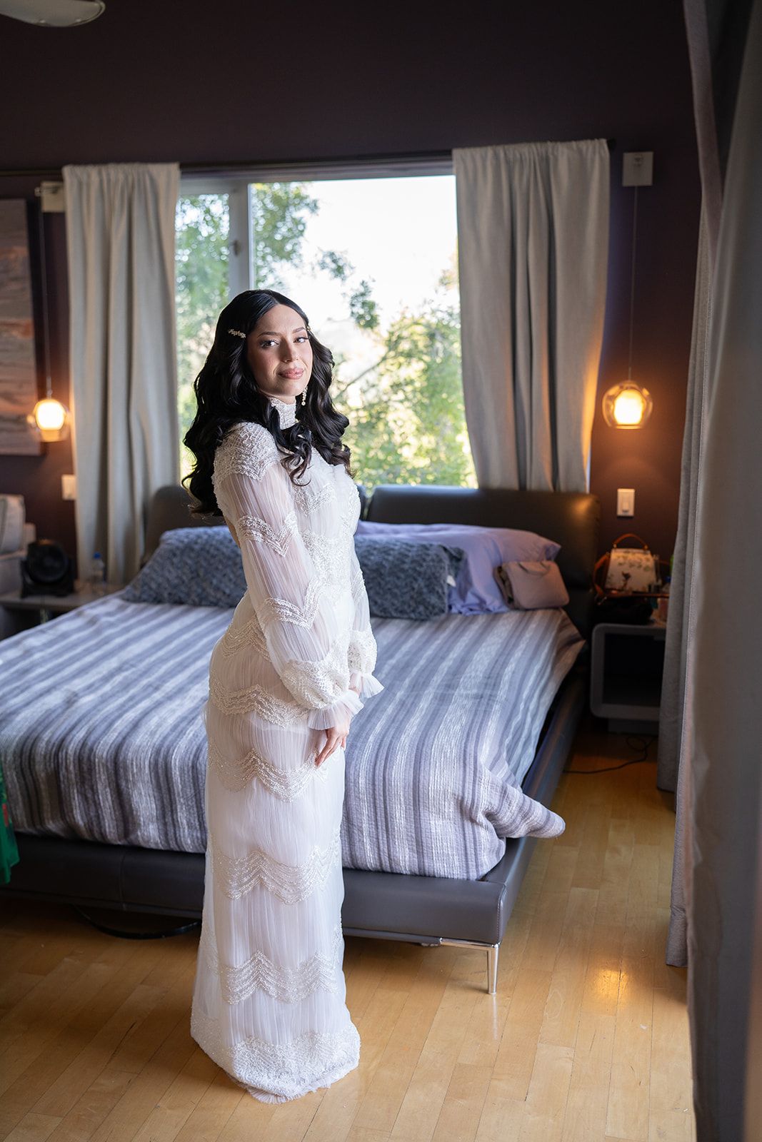 private estate micro wedding, malibu, Getting Ready at the Malibu Estate