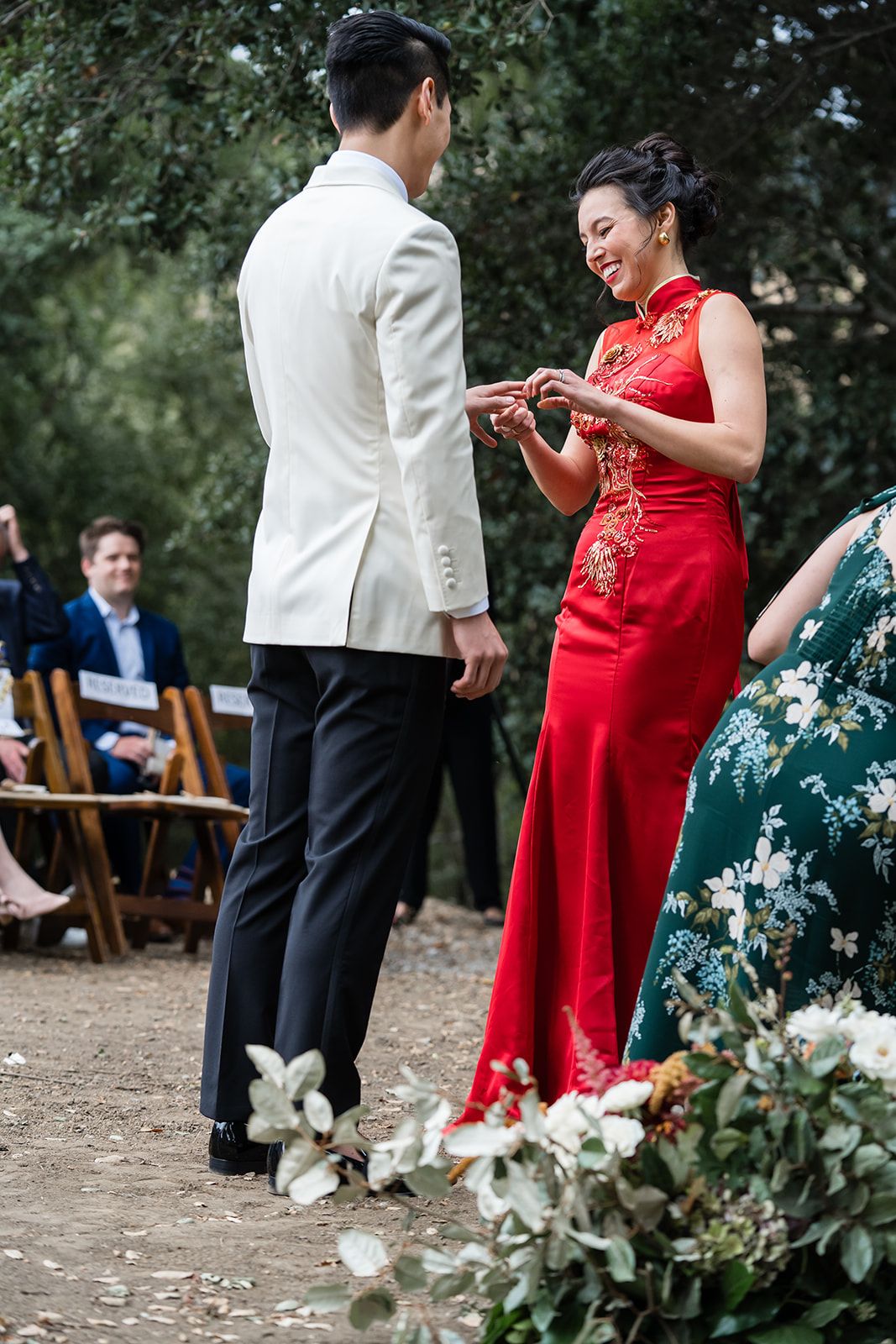 private ranch wedding in nicasio (70 guests), An Orchard Ceremony on the Private Ranch