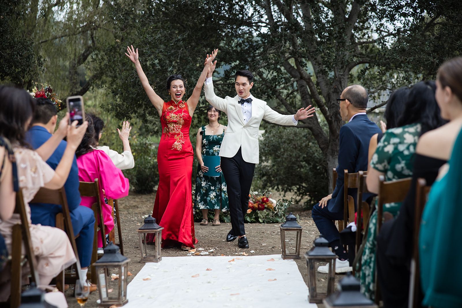 private ranch wedding in nicasio (70 guests), An Orchard Ceremony on the Private Ranch