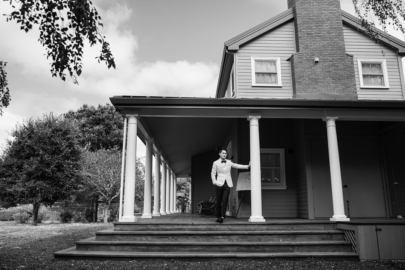 private ranch wedding in nicasio (70 guests), Getting Ready in the Main House