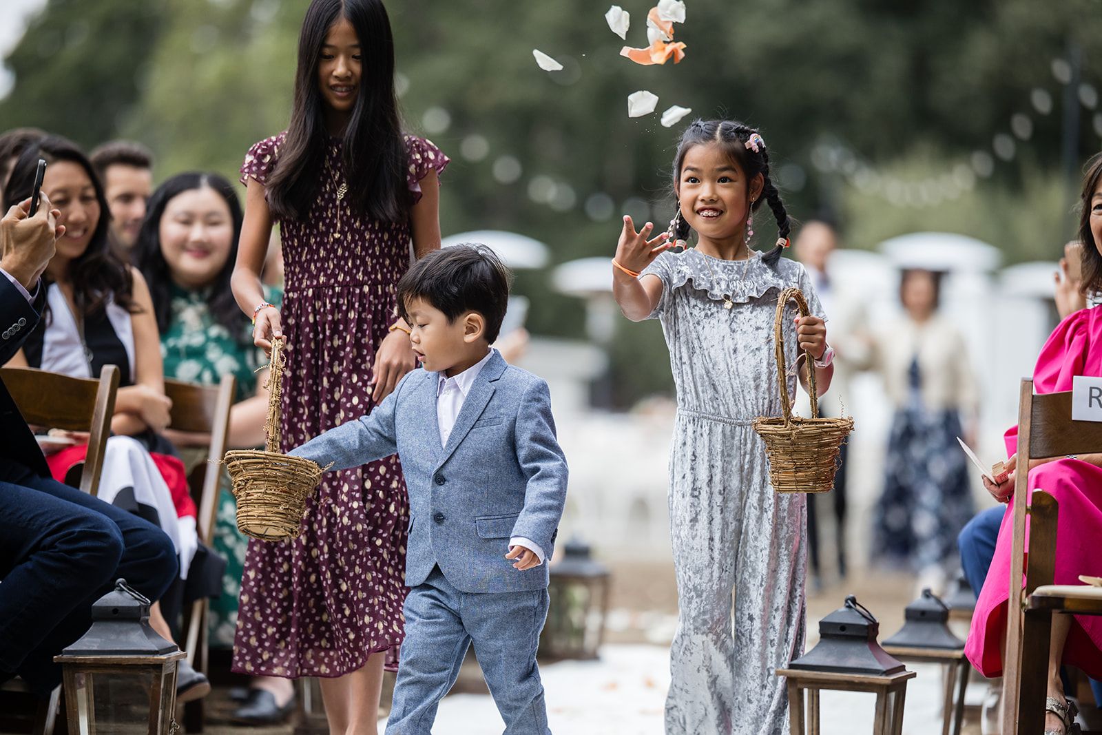 private ranch wedding in nicasio (70 guests), An Orchard Ceremony on the Private Ranch