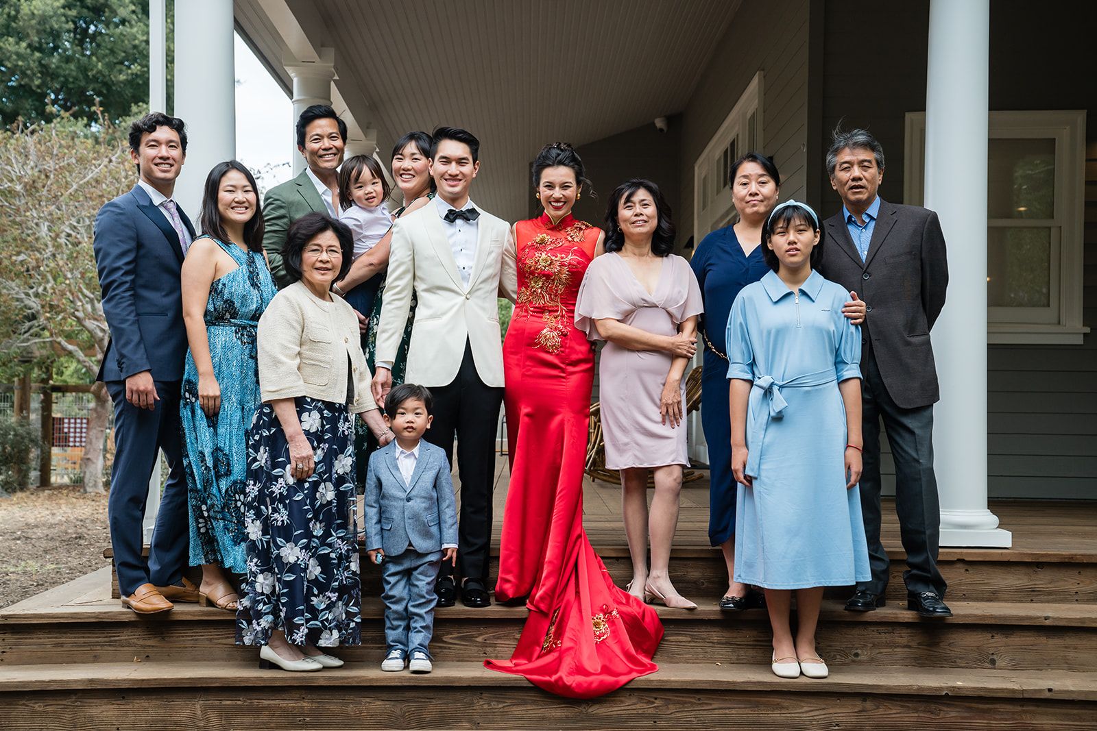 private ranch wedding in nicasio (70 guests), Family Photos Across the Marin Ranch