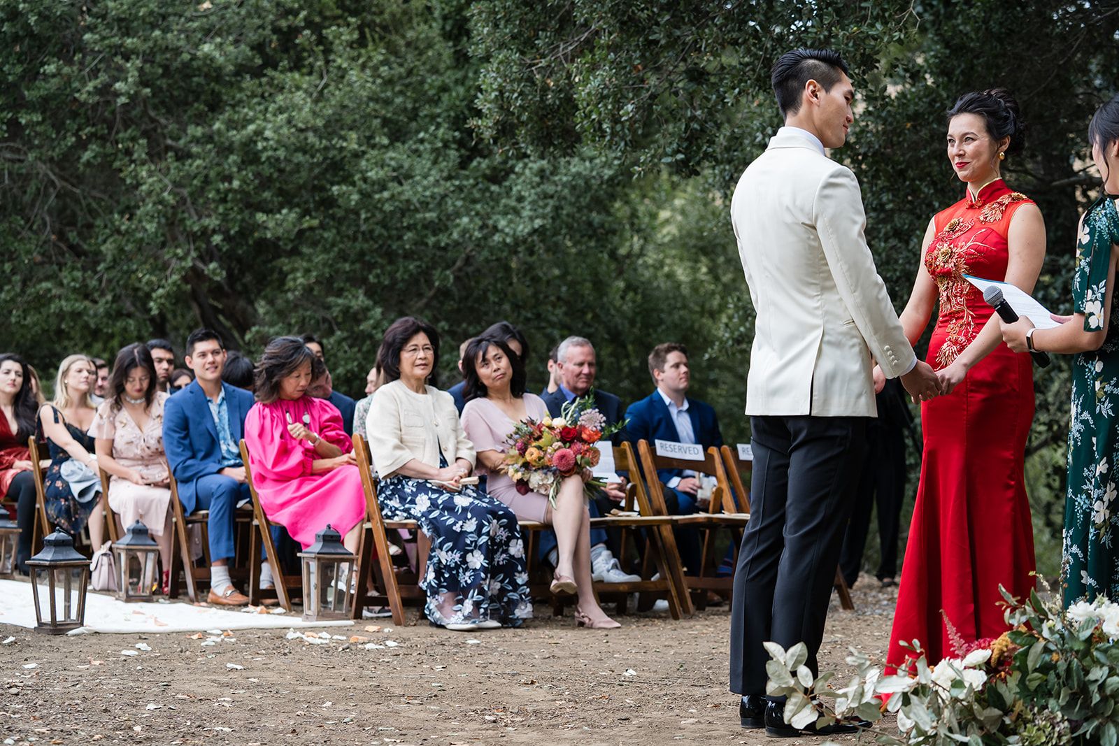 private ranch wedding in nicasio (70 guests), An Orchard Ceremony on the Private Ranch