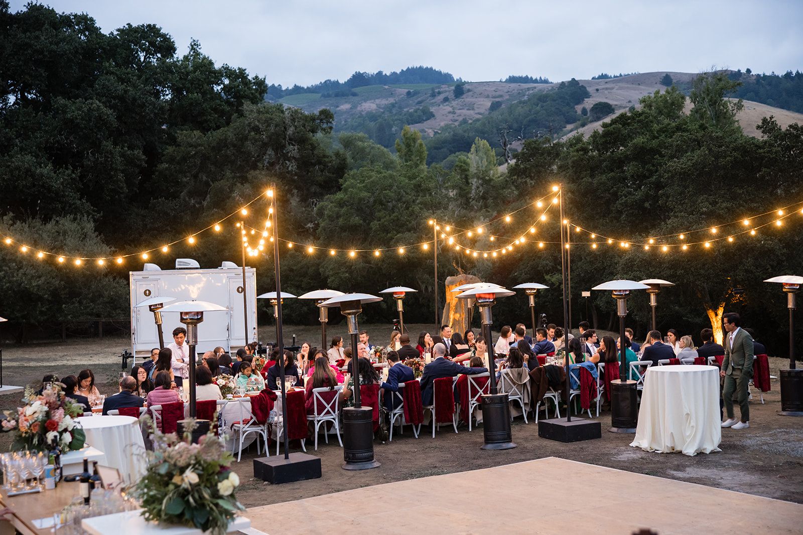 private ranch wedding in nicasio, Dinner and Dancing on the Ranch Veranda