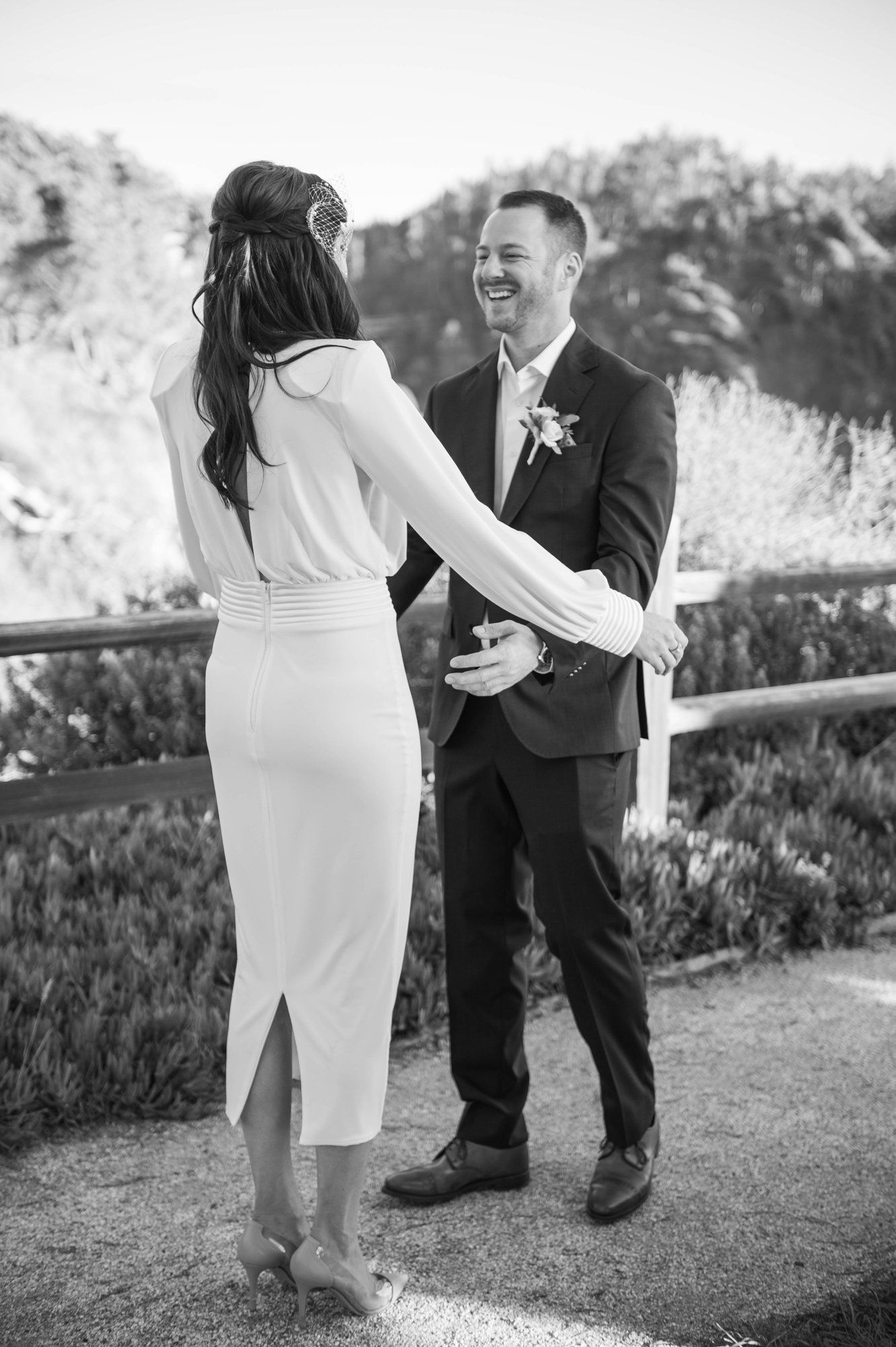 oceanfront resort micro wedding at heritage house, Portraits Along the Heritage House Bluffs