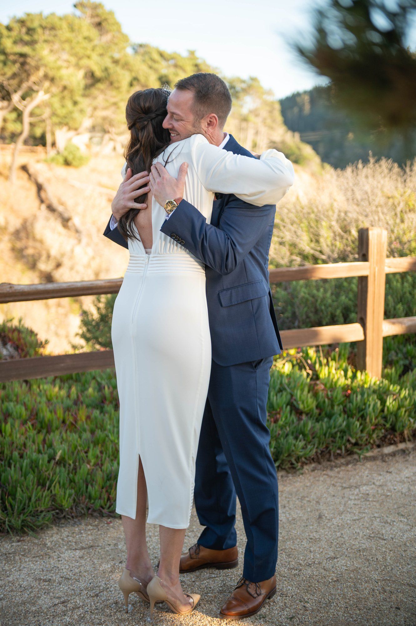 oceanfront resort micro wedding at Heritage House, Portraits Along the Heritage House Bluffs