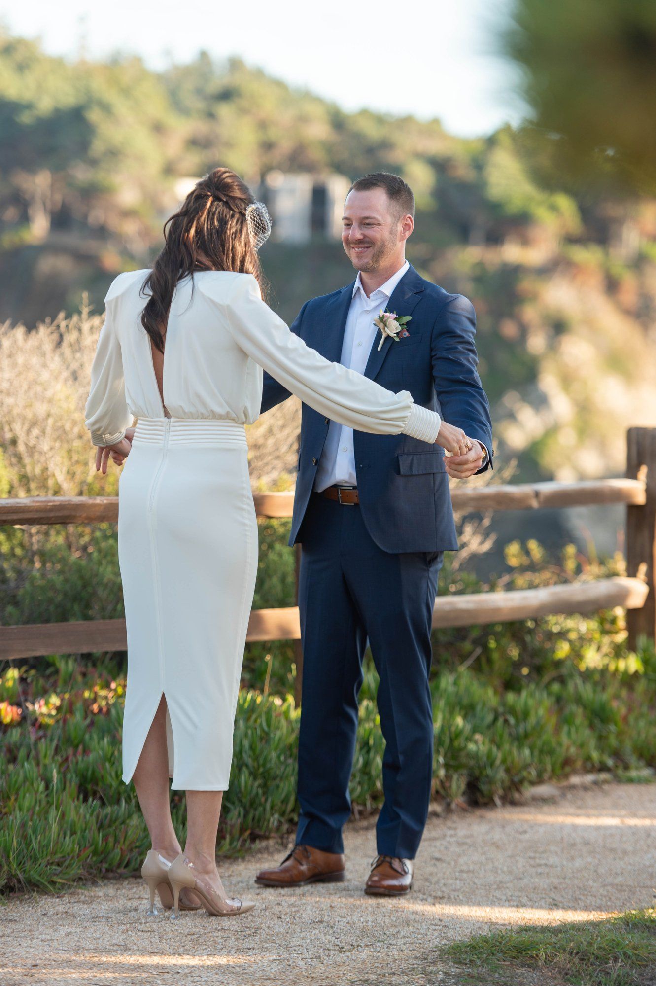 oceanfront resort micro wedding at heritage house, Portraits Along the Heritage House Bluffs