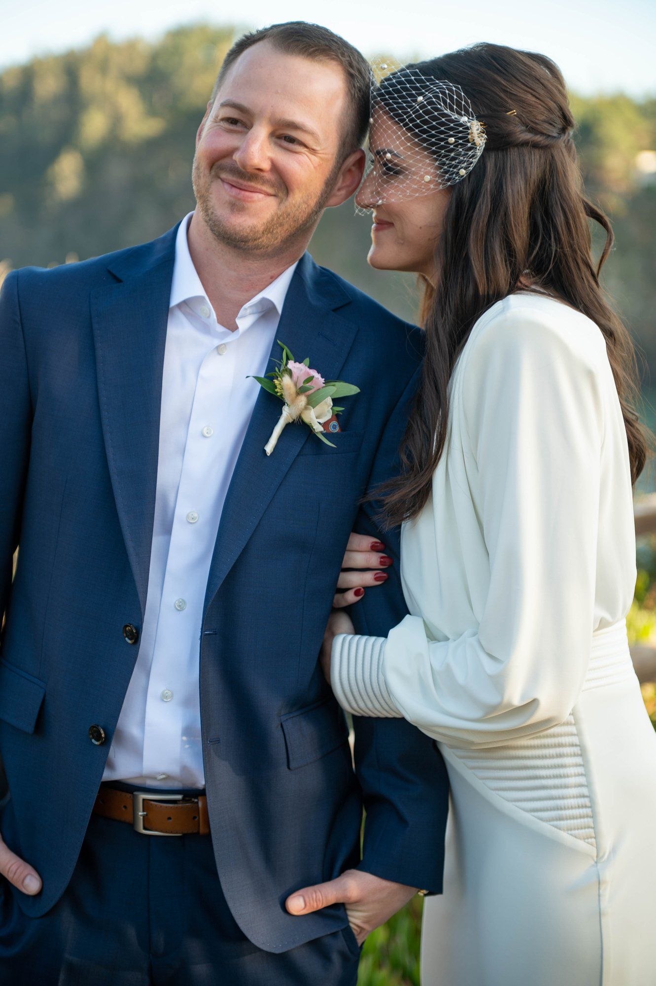 oceanfront resort micro wedding at heritage house, Portraits Along the Heritage House Bluffs