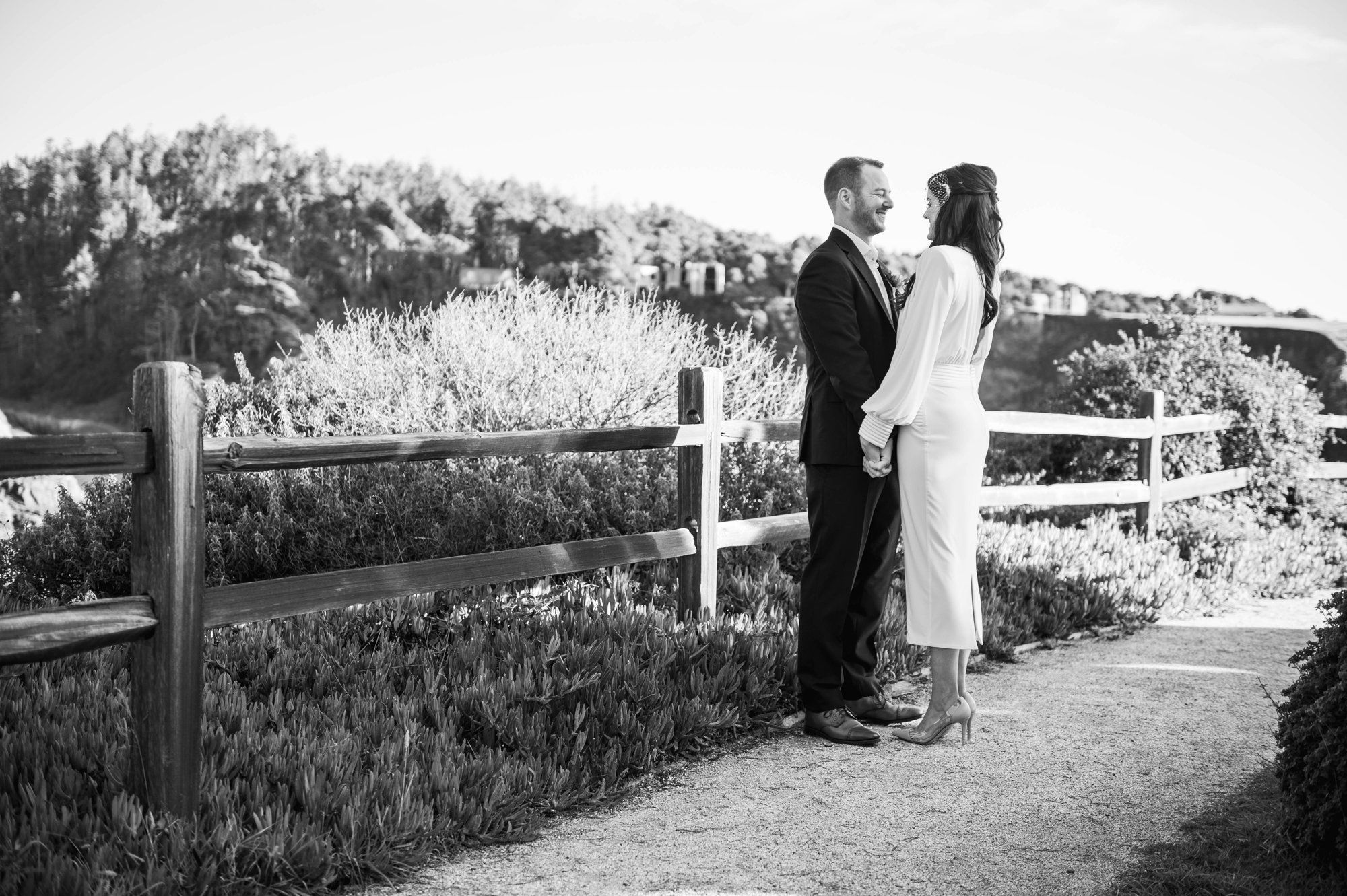 oceanfront resort micro wedding at heritage house, Portraits Along the Heritage House Bluffs