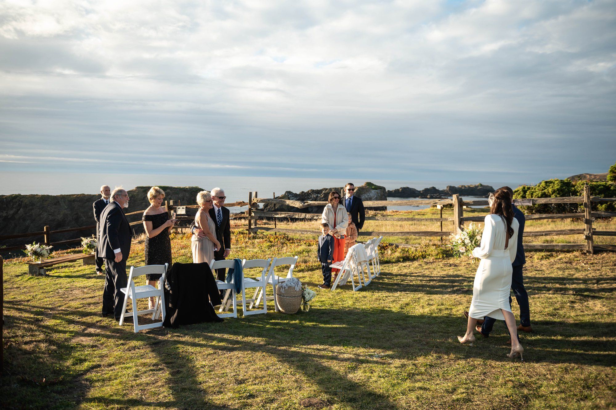 oceanfront resort micro wedding at heritage house, A Cliffside Resort Ceremony Above the Pacific