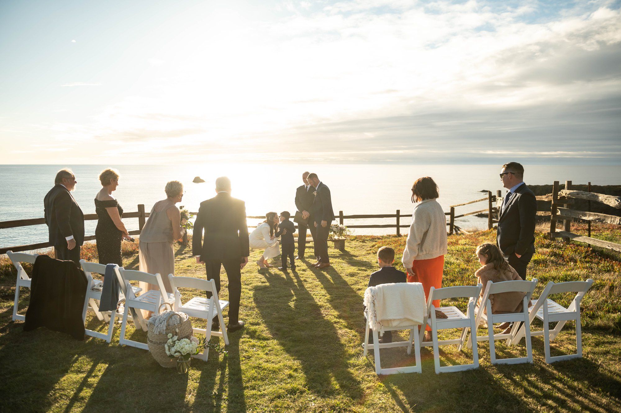 oceanfront resort micro wedding at heritage house, A Cliffside Resort Ceremony Above the Pacific