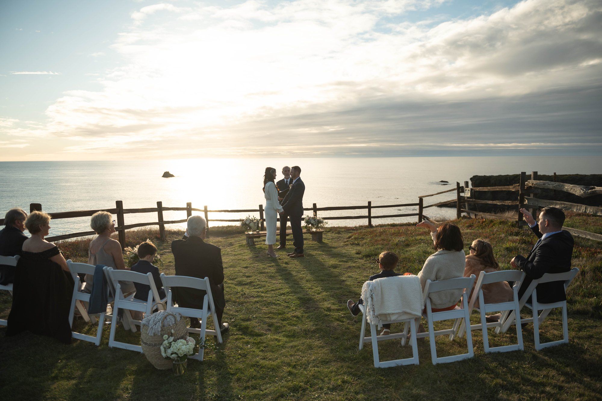 oceanfront resort micro wedding at heritage house, A Cliffside Resort Ceremony Above the Pacific