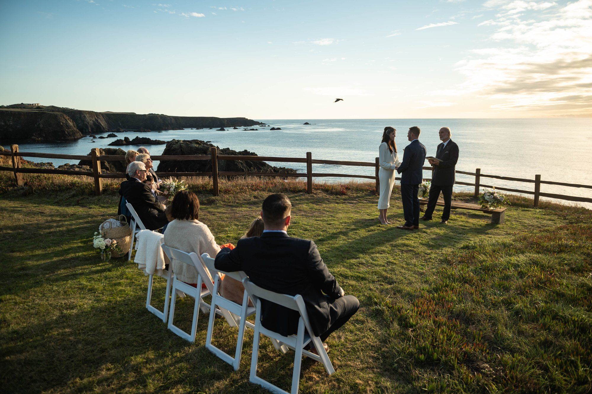 oceanfront resort micro wedding at heritage house, A Cliffside Resort Ceremony Above the Pacific