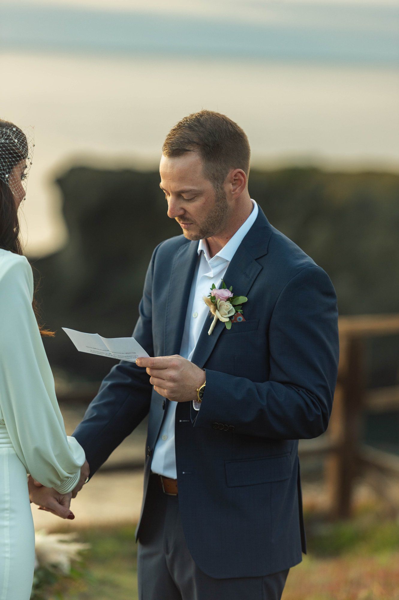 oceanfront resort micro wedding at heritage house, A Cliffside Resort Ceremony Above the Pacific