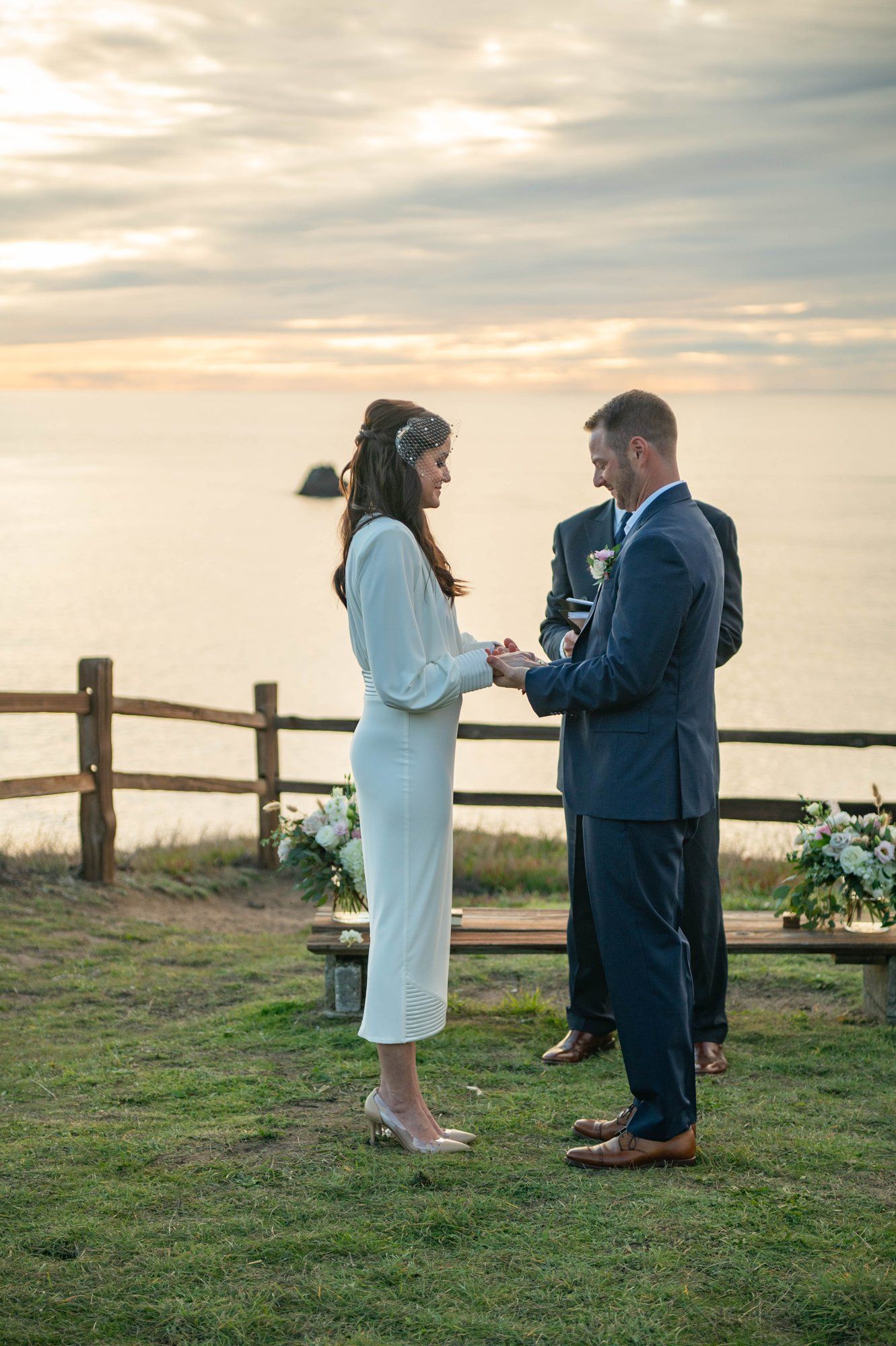 oceanfront resort micro wedding at heritage house, A Cliffside Resort Ceremony Above the Pacific