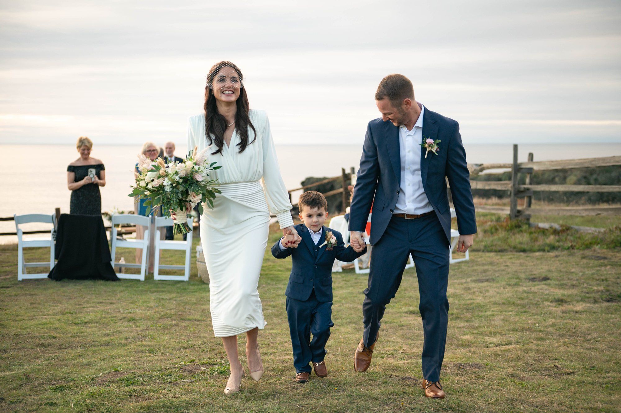 oceanfront resort micro wedding at heritage house, A Cliffside Resort Ceremony Above the Pacific