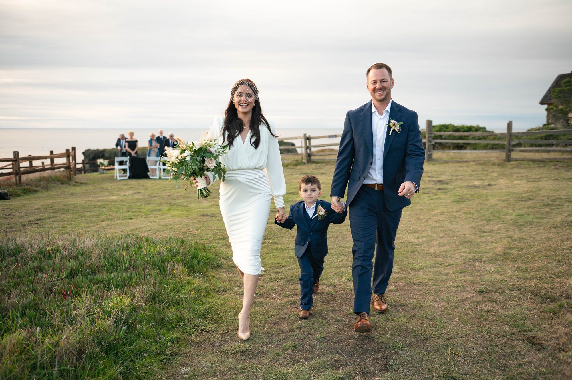 oceanfront resort micro wedding at Heritage House, Portraits Along the Heritage House Bluffs