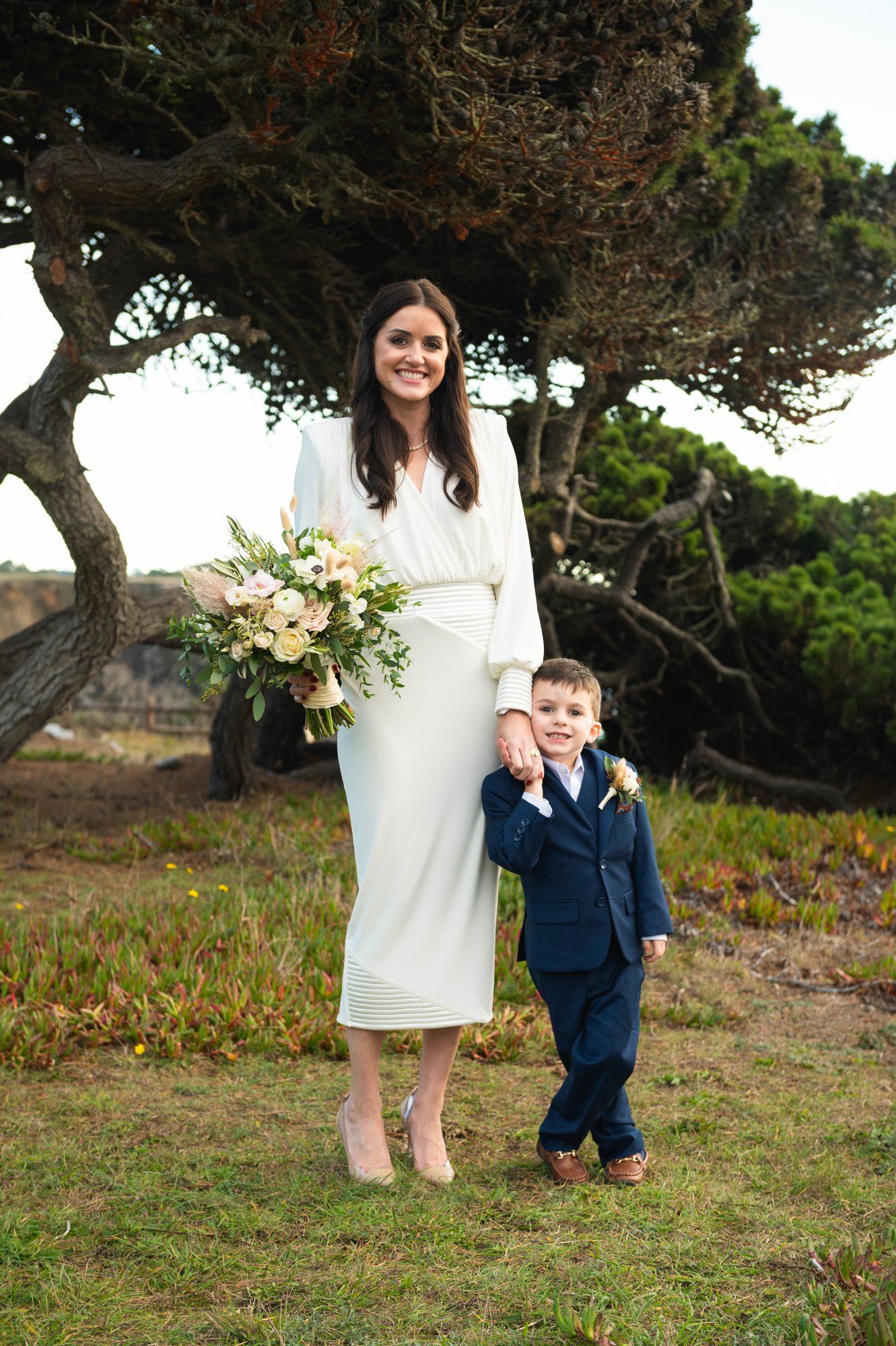 oceanfront resort micro wedding at heritage house, Portraits Along the Heritage House Bluffs