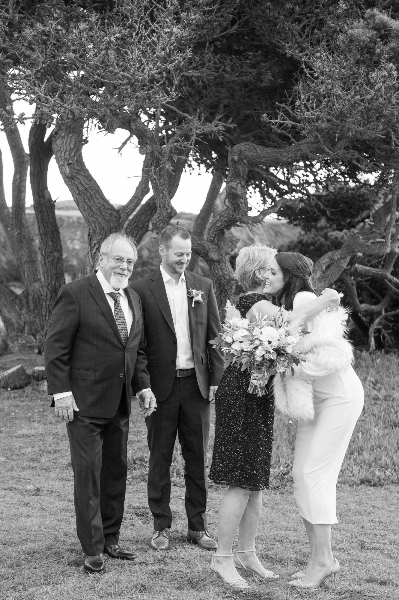 oceanfront resort micro wedding at heritage house, Portraits Along the Heritage House Bluffs