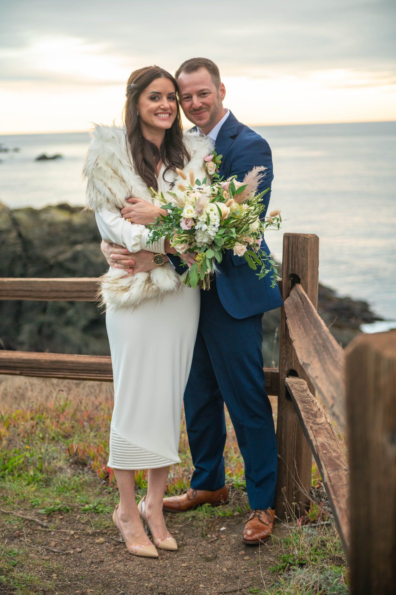oceanfront resort micro wedding at heritage house, Portraits Along the Heritage House Bluffs