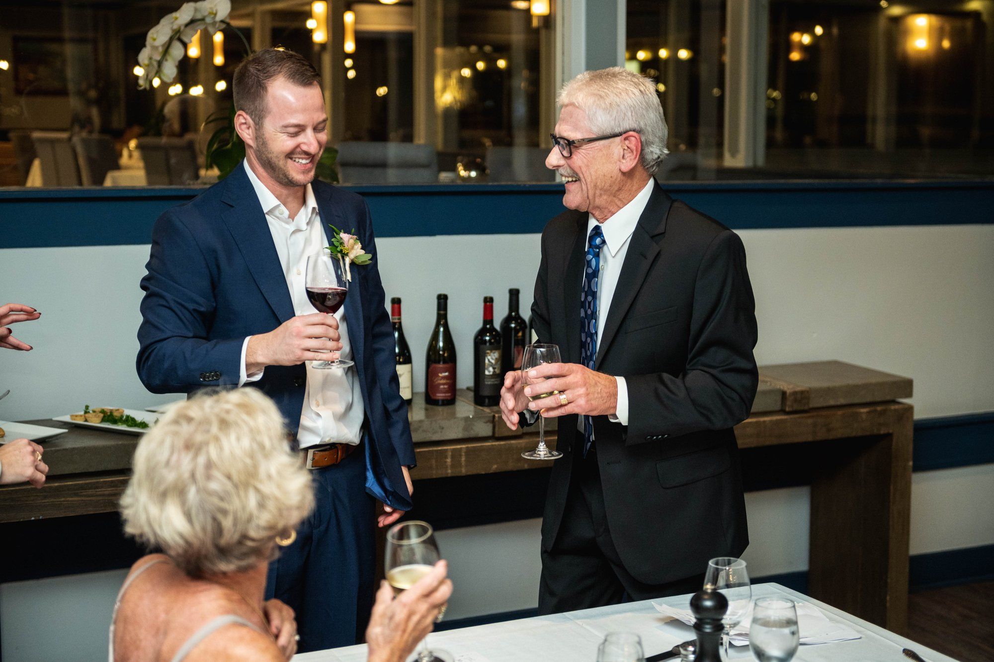 oceanfront resort micro wedding at Heritage House, Dinner, Cake, and the First Dance