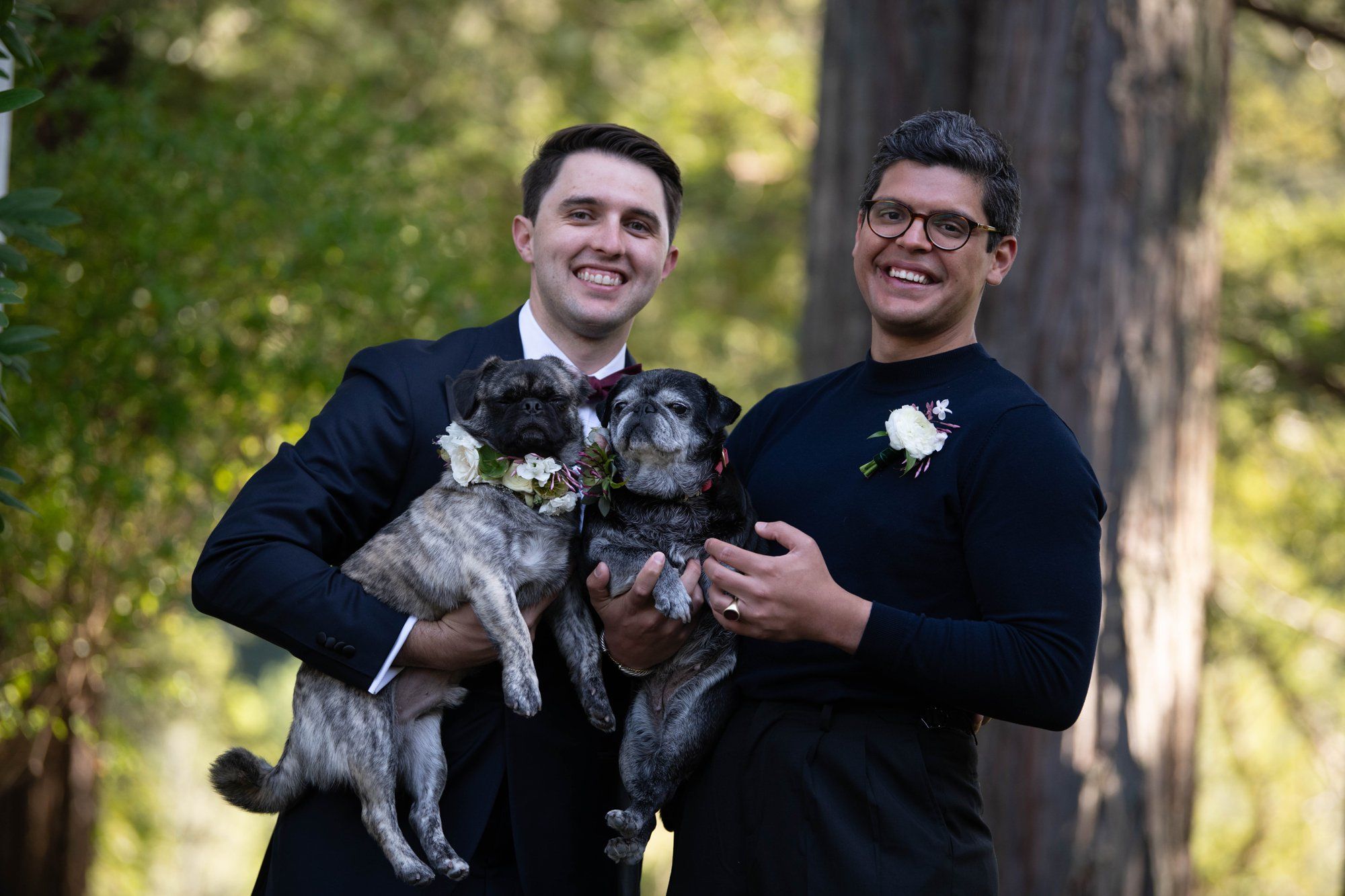 same-sex micro wedding in the russian river valley, Portraits Through the Orchards and Gardens