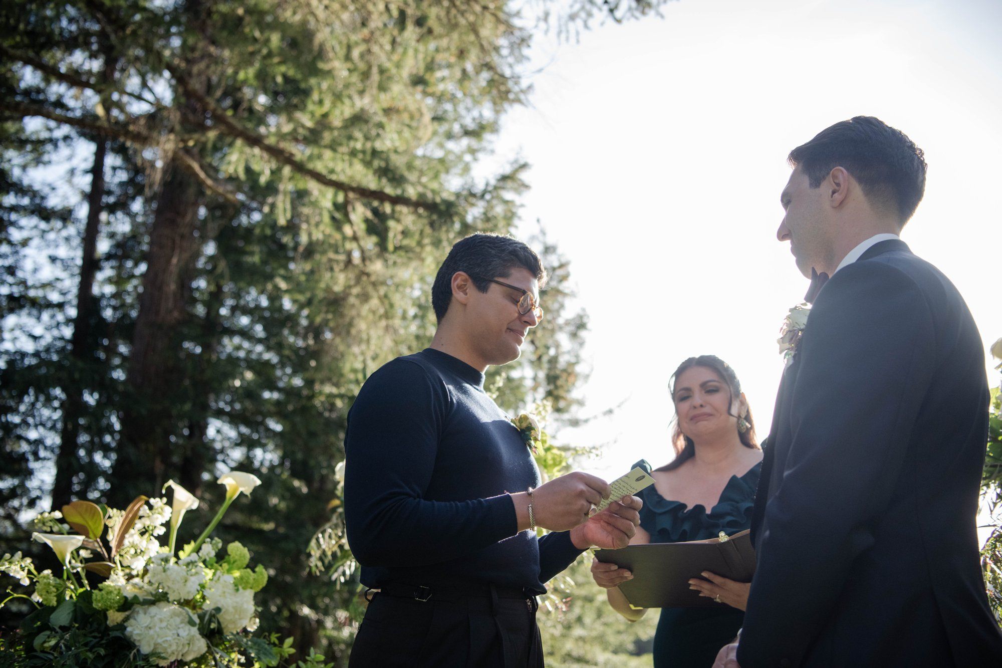 same-sex micro wedding in the russian river valley, Married Under the Redwoods, a Same-Sex Micro Wedding in the Russian River Valley