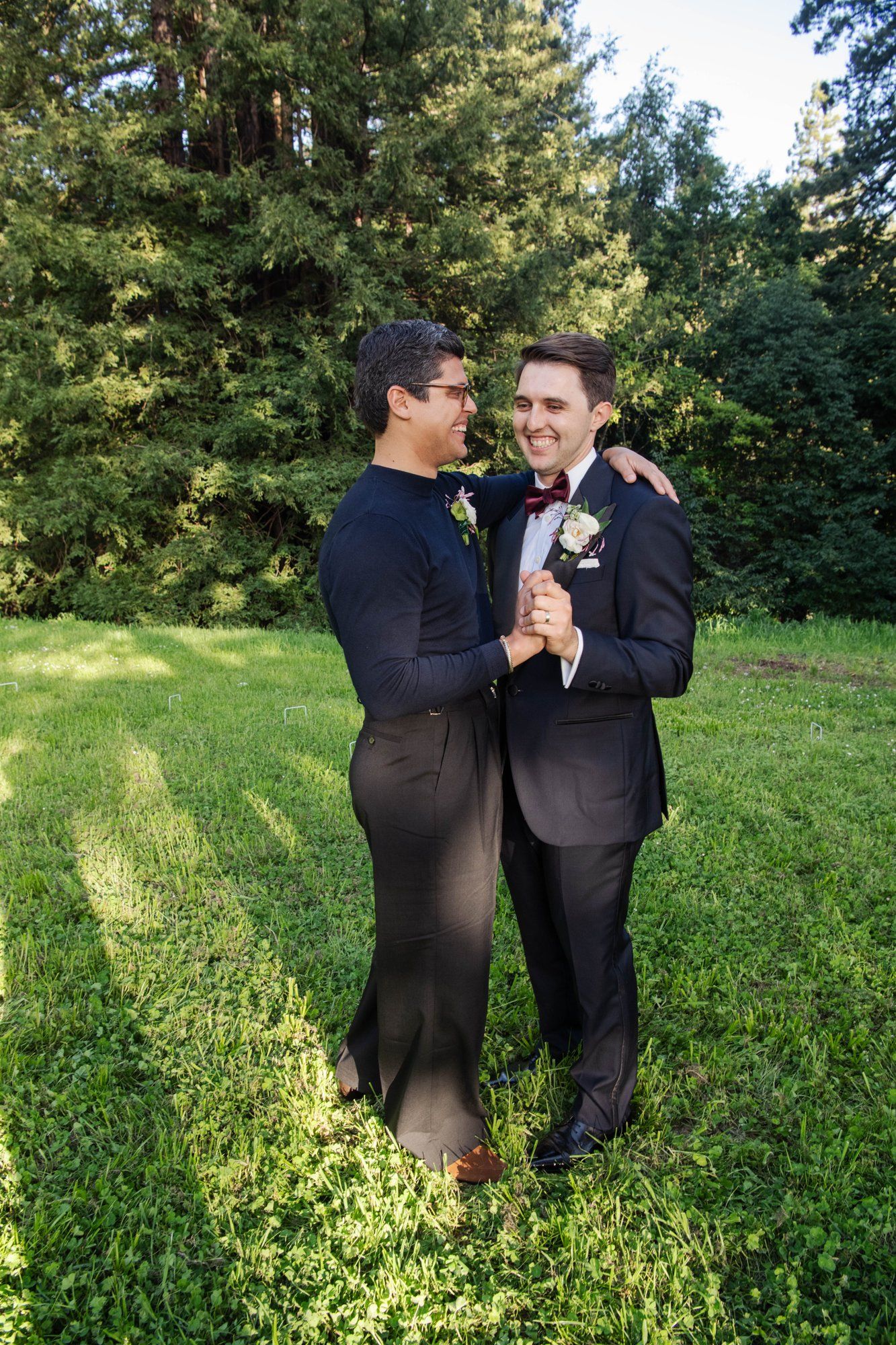 same-sex micro wedding in the russian river valley, Portraits Through the Orchards and Gardens