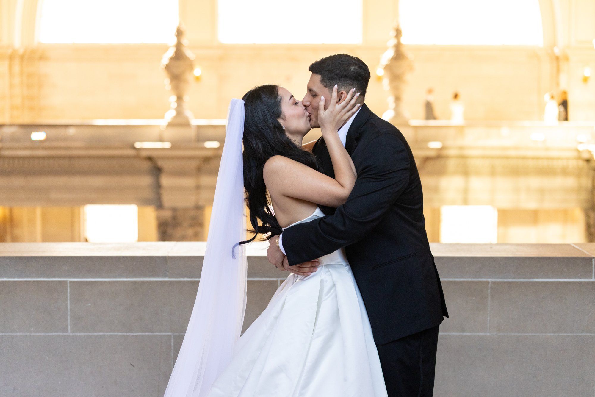 fall city hall micro wedding, Portraits Through the Autumn City Hall Wedding Halls