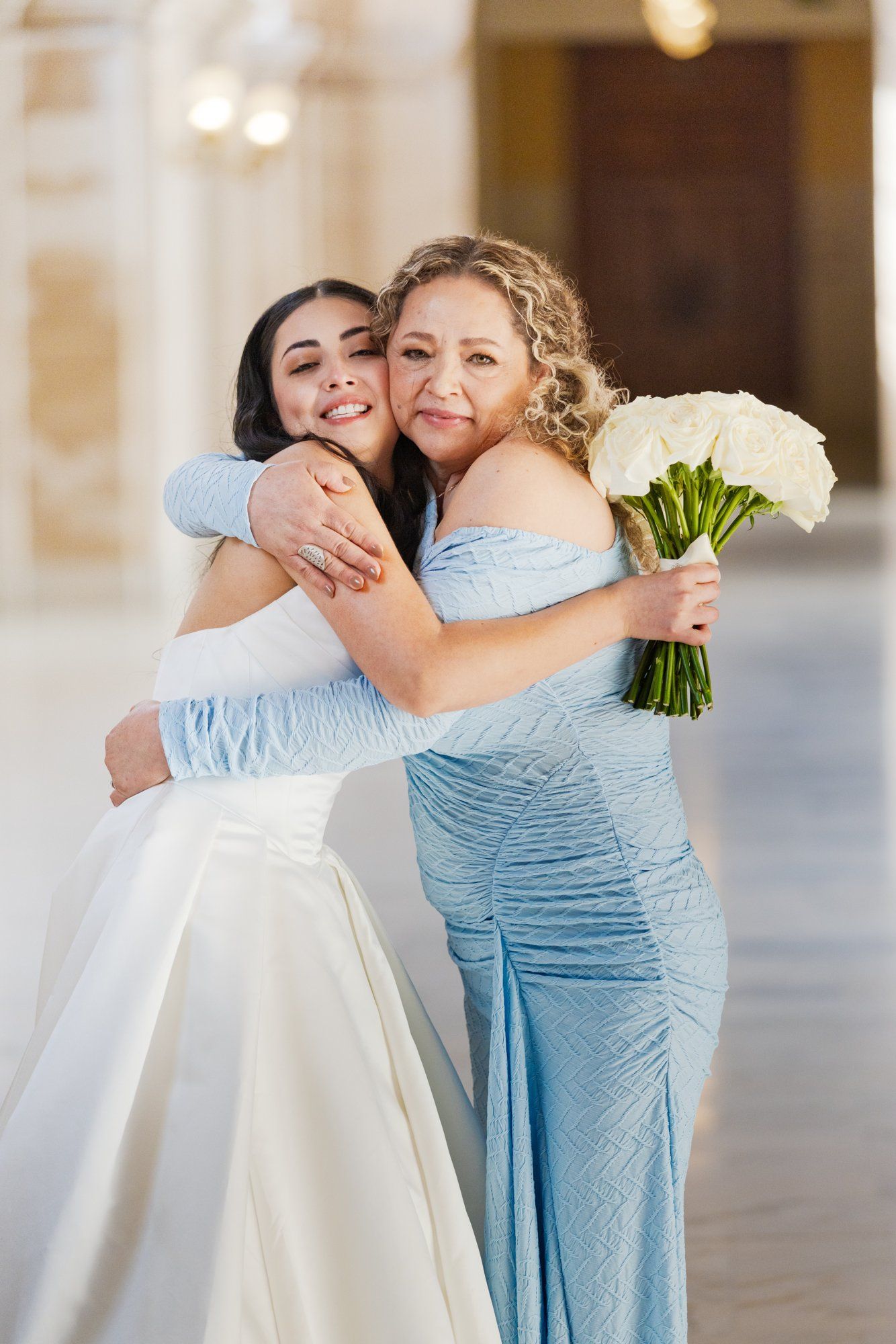 fall city hall micro wedding, Portraits Through the Autumn City Hall Wedding Halls