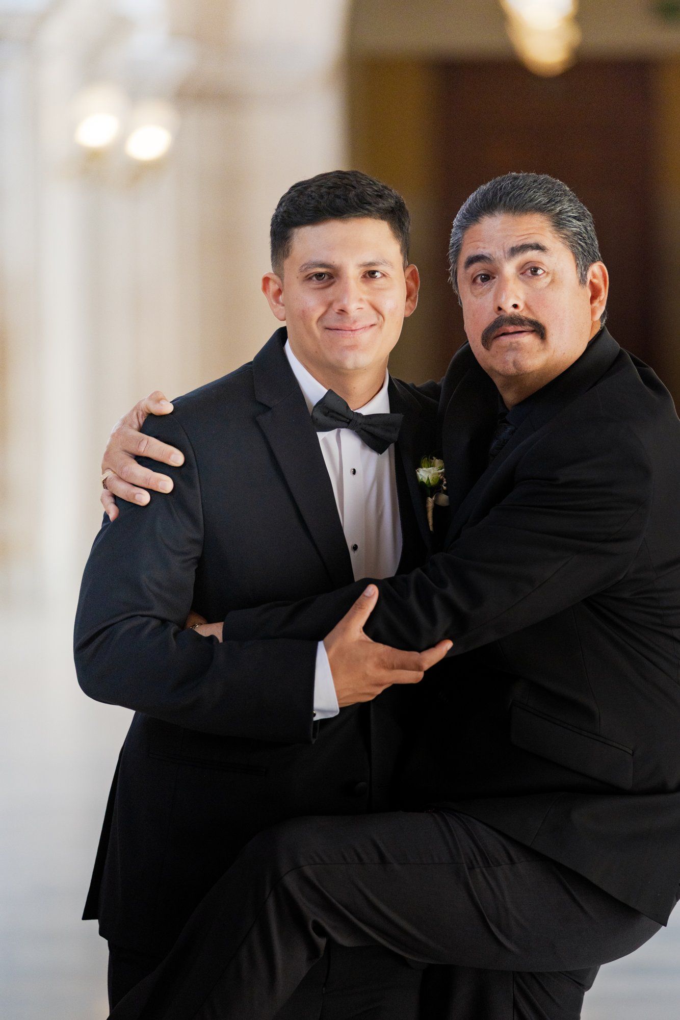 fall city hall micro wedding, Portraits Through the Autumn City Hall Wedding Halls