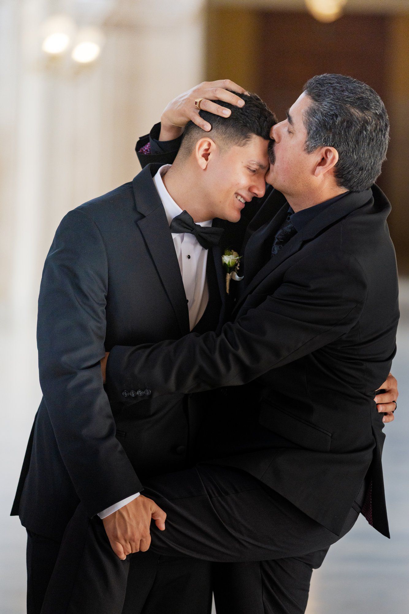 fall city hall micro wedding, Portraits Through the Autumn City Hall Wedding Halls