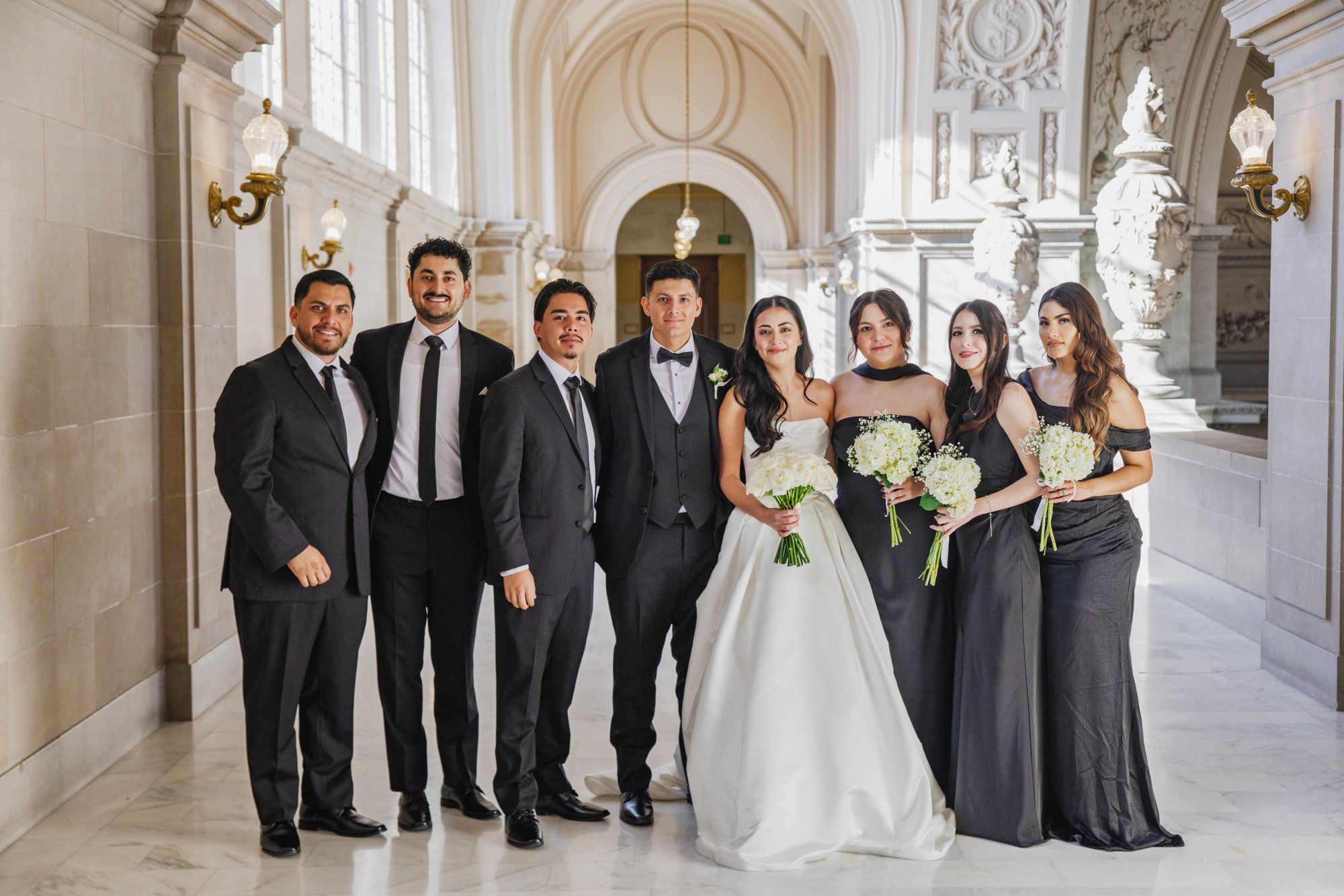 fall city hall micro wedding, Portraits Through the Autumn City Hall Wedding Halls