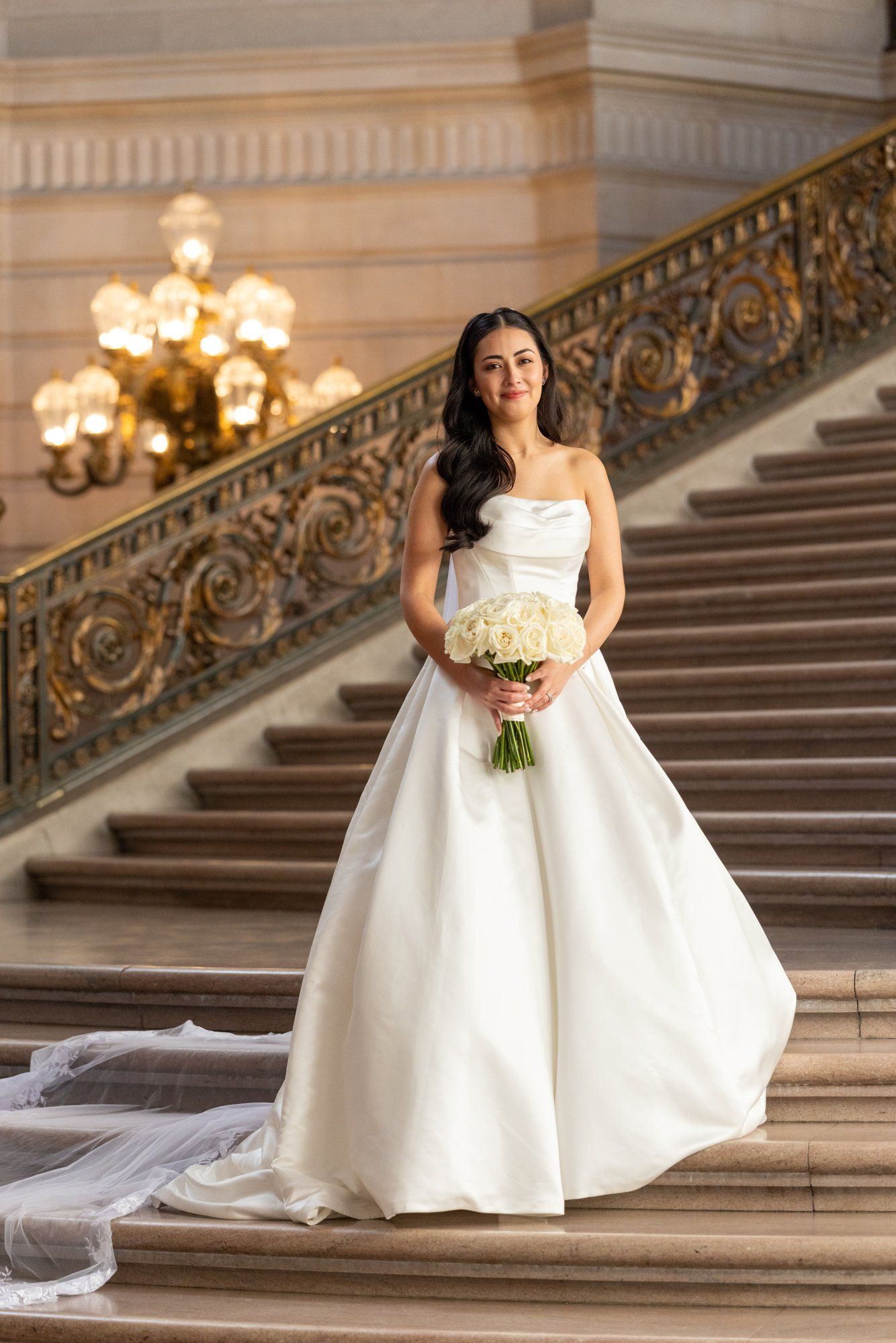 fall city hall micro wedding, Portraits Through the Autumn City Hall Wedding Halls