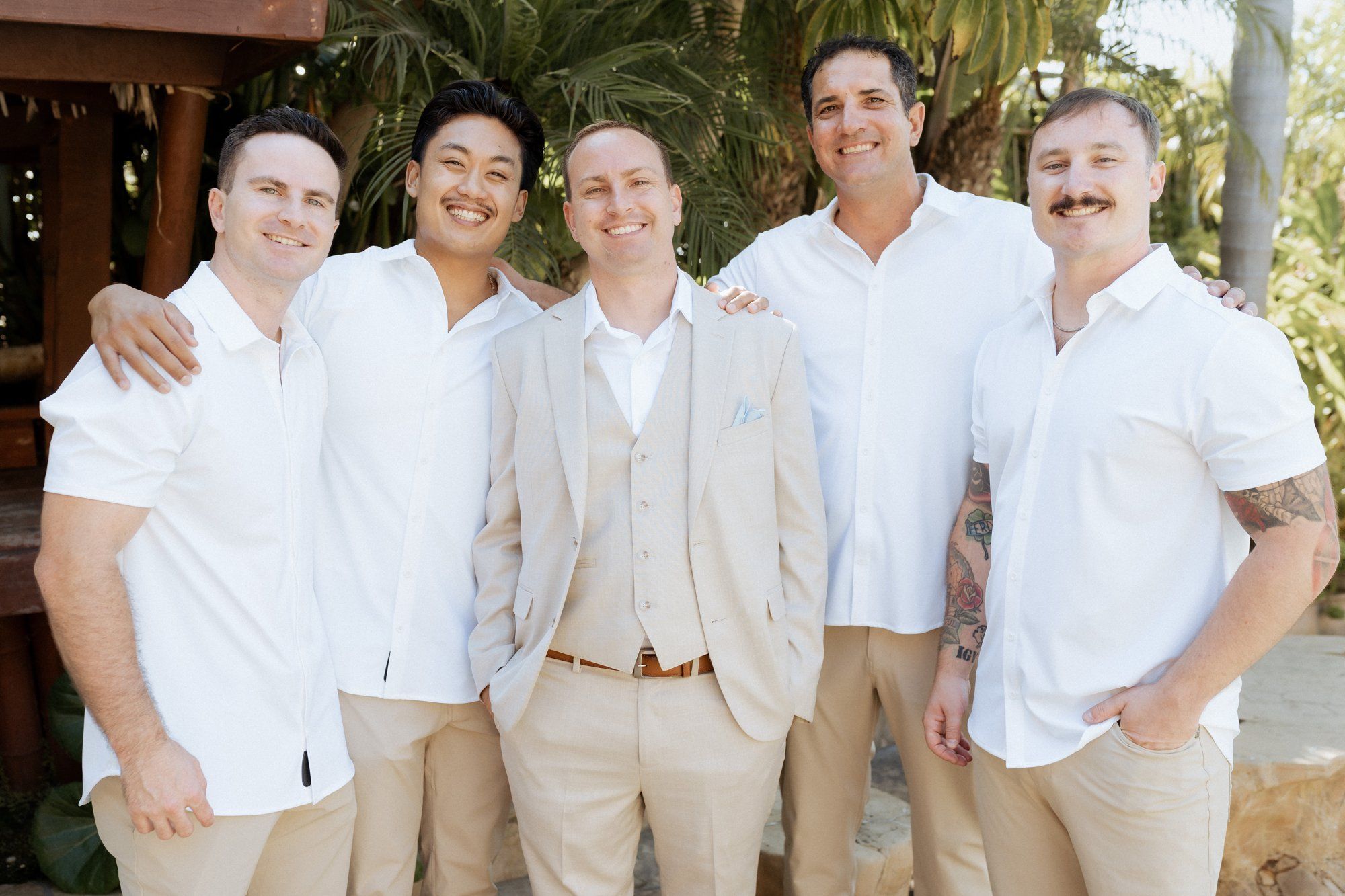 private cliffside residence wedding socal live painter, Portraits Above the Cove: This Coastal Private-Residence Wedding on Film