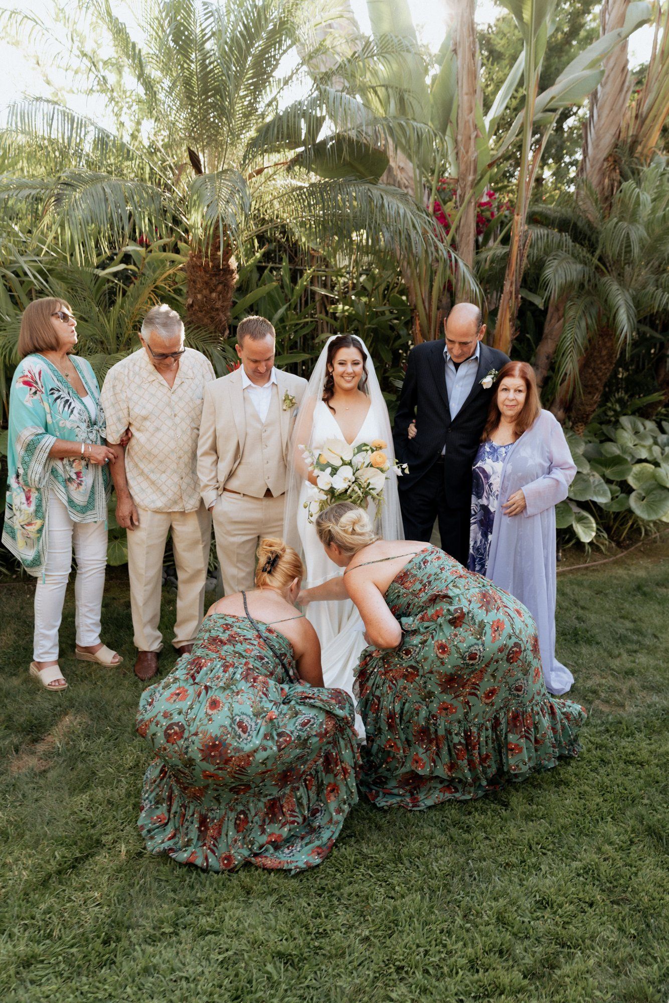 private cliffside residence wedding socal live painter, Portraits Above the Cove: This Coastal Private-Residence Wedding on Film