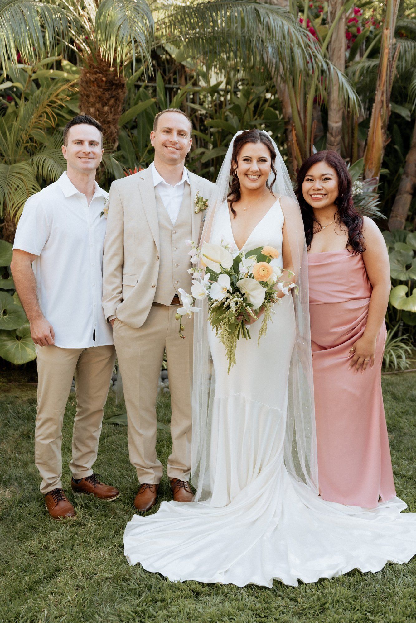 private cliffside residence wedding socal live painter, Portraits Above the Cove: This Coastal Private-Residence Wedding on Film