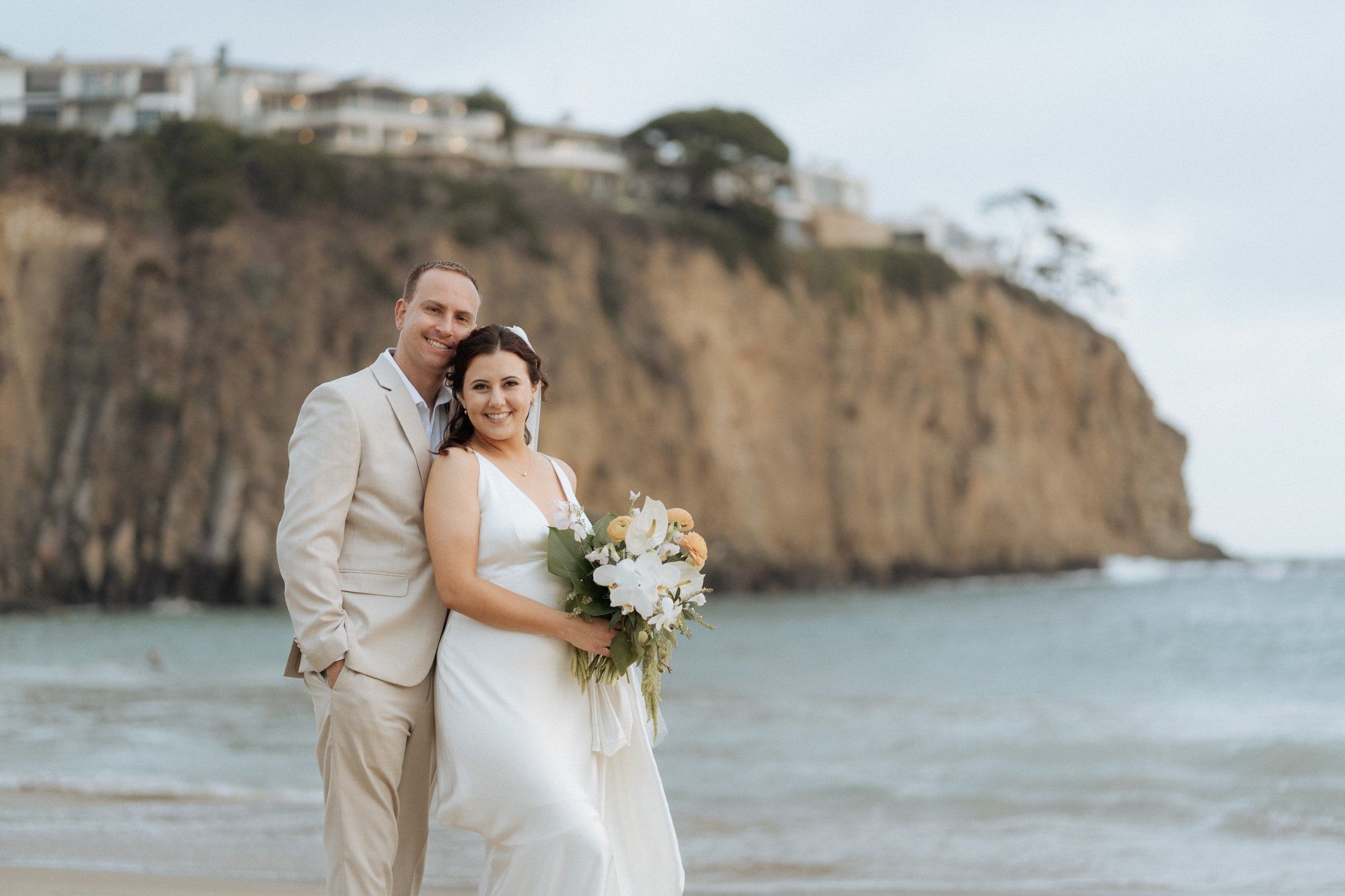private hillside residence wedding in socal, Portraits Above the Cove and a Champagne Tower